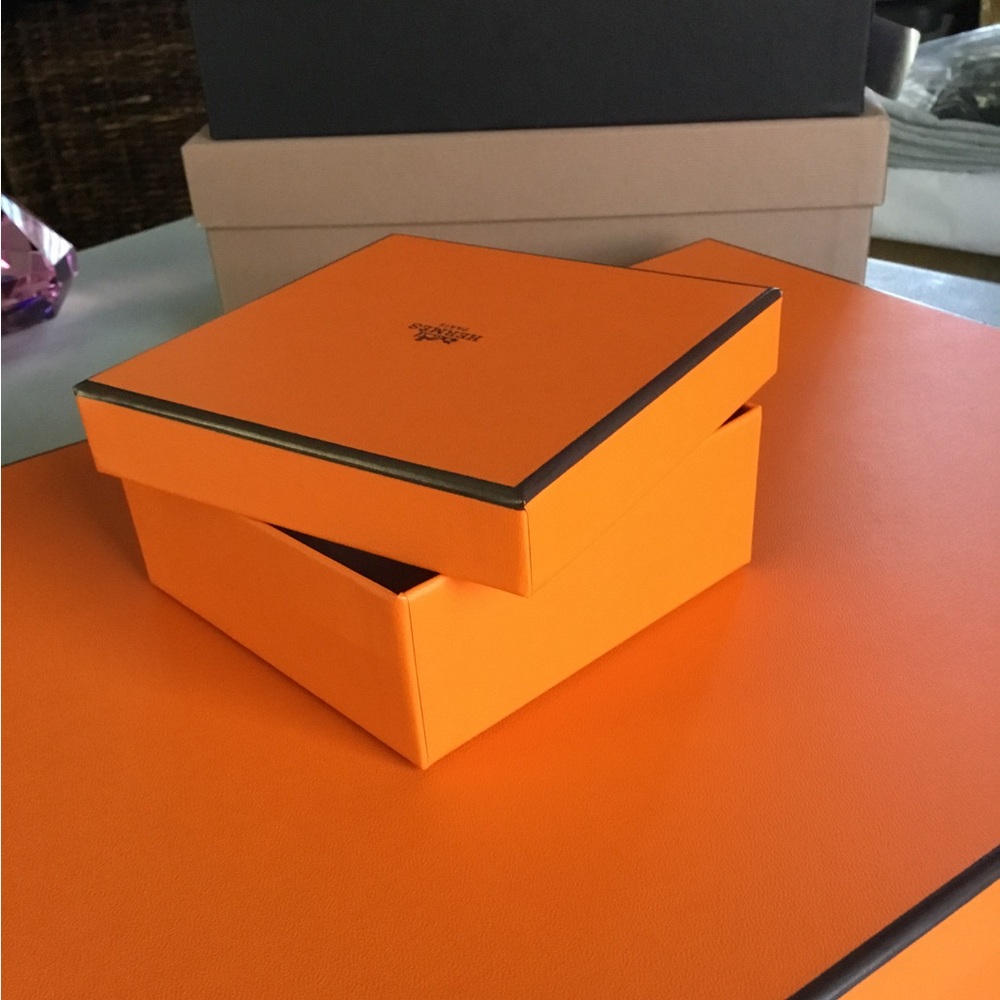 HERMES EMPTY SMALL BOX TOP LID LOGO PRINTED - Picture 7 of 11